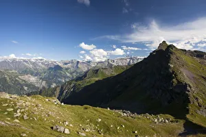 View towards the Glarus Alps from Vorder Hohberg Mountain near Glarus, Canton of Glarus View towards the Glarus Alps from Vorder Hohberg Mountain near Glarus, Canton of Glarus