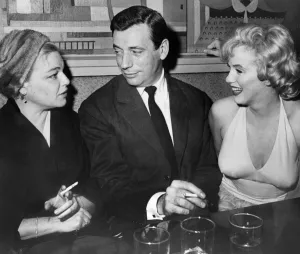 French actors Simone Signoret and her husband Yves Montand Chat with American Star French actors Simone Signoret and her husband Yves Montand Chat with American Star