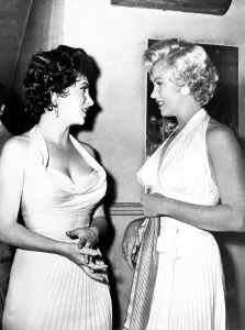 Marilyn Monroe and Gina Lollobrigida Marilyn Monroe and Gina Lollobrigida