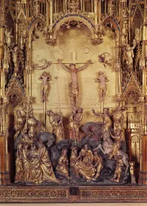 Altarpiece of the Crucifixion, detail of the central panel, from the Church of Chartreuse Altarpiece of the Crucifixion, detail of the central panel, from the Church of Chartreuse