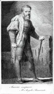 Ancora imparo, engraved by William Blake, illustration from Lectures on Painting Ancora imparo, engraved by William Blake, illustration from Lectures on Painting