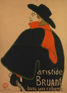 Aristide Bruant, at His Cabaret, 1893 (lithograph) Aristide Bruant, at His Cabaret, 1893 (lithograph)