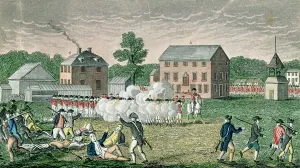 The Battle of Lexington, April 19th 1775, from 'Connecticut Historical Collections' The Battle of Lexington, April 19th 1775, from 'Connecticut Historical Collections'