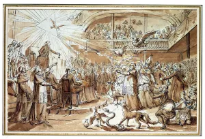 Caricature of the clergy at the Constituent Assembly of December 1790 refuting the Caricature of the clergy at the Constituent Assembly of December 1790 refuting the