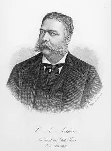 Chester Alan Arthur (1829-86), engraved by A. Weger (engraving) (b/w photo) Chester Alan Arthur (1829-86), engraved by A. Weger (engraving) (b/w photo)