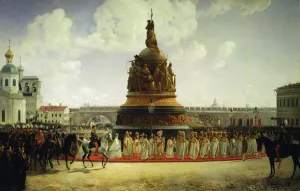 The Consecrating of the Monument to the Millennium of Russia in Novgorod in 1862 The Consecrating of the Monument to the Millennium of Russia in Novgorod in 1862