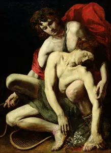 The Death of Hyacinthus (oil on canvas) The Death of Hyacinthus (oil on canvas)