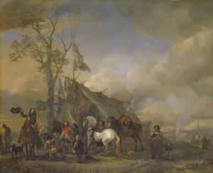 Departure of the Cavalrymen (oil on canvas) Departure of the Cavalrymen (oil on canvas)