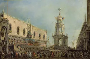 The Doge Watching the Festival of Giovedi Grasso in the Piazzetta di San Marco, 1766-70 The Doge Watching the Festival of Giovedi Grasso in the Piazzetta di San Marco, 1766-70