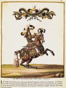 The Duke of Enghien as the King of the Indians at the Carousel Performed for Louis XIV The Duke of Enghien as the King of the Indians at the Carousel Performed for Louis XIV