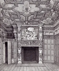 East View of the first floor of Sir Paul Pindar's Bishopsgate Street, 1810 (engraving) East View of the first floor of Sir Paul Pindar's Bishopsgate Street, 1810 (engraving)