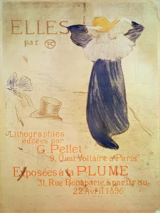 'Elles' frontispiece for the 1896 exhibition at La Plume, 31 rue Bonaparte 'Elles' frontispiece for the 1896 exhibition at La Plume, 31 rue Bonaparte