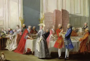 English Tea in the Salon des Quatre Glaces at the House of the Prince de Conti (1717-76) English Tea in the Salon des Quatre Glaces at the House of the Prince de Conti (1717-76)