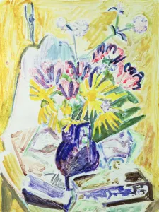 Flowers in a Vase, 1918-19 (w/c on paper) Flowers in a Vase, 1918-19 (w/c on paper)
