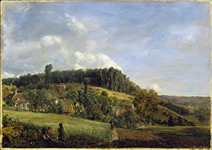 Forest Glade near a Village, 1833 (oil on board) Forest Glade near a Village, 1833 (oil on board)