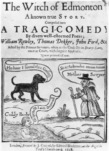Frontispiece to The Witch of Edmonton, a Known True Story, 1658 (engraving) Frontispiece to The Witch of Edmonton, a Known True Story, 1658 (engraving)