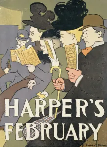 Harper's February, 1897 (colour litho) Harper's February, 1897 (colour litho)