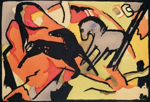 Two Horses, 1911/12 (indian ink and w/c on paper) Two Horses, 1911/12 (indian ink and w/c on paper)