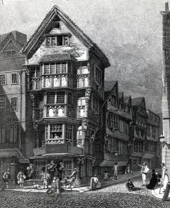 Houses Lately Standing on the West Corner of Chancery Lane, Fleet Street, published in 1812 Houses Lately Standing on the West Corner of Chancery Lane, Fleet Street, published in 1812