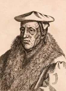 Jan van Scorel, illustration from '75 Portraits Of Celebrated Painters From Authentic Jan van Scorel, illustration from '75 Portraits Of Celebrated Painters From Authentic