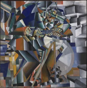 The Knife Grinder or Principle of Glittering, 1912-3 (oil on canvas) The Knife Grinder or Principle of Glittering, 1912-3 (oil on canvas)