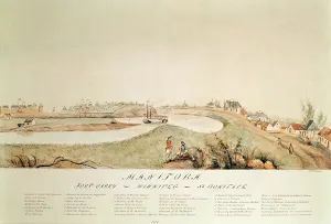 Manitoba, Showing a Hudson Bay Company Trading Station, 1871 (w/c on paper) Manitoba, Showing a Hudson Bay Company Trading Station, 1871 (w/c on paper)