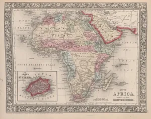 Map of Africa showing its most recent discoveries with the Island of St Map of Africa showing its most recent discoveries with the Island of St