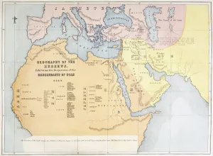 Map showing the geography of the Hebrews and exhibiting the dispersion of the descendents Map showing the geography of the Hebrews and exhibiting the dispersion of the descendents