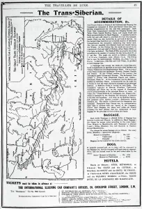 Map of the Trans-Siberian Railway, produced by J. Bartholomew & Co., c.1920 (engraving) Map of the Trans-Siberian Railway, produced by J. Bartholomew & Co., c.1920 (engraving)