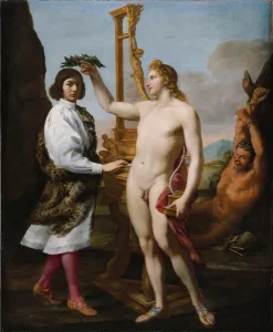 Marcantonio Pasqualini Crowned by Apollo, 1641 (oil on canvas) Marcantonio Pasqualini Crowned by Apollo, 1641 (oil on canvas)
