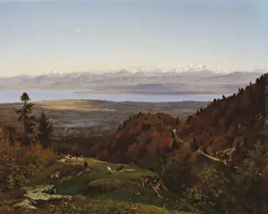 Mont-Blanc seen from Saint-Cergues, 1869 (oil on canvas) Mont-Blanc seen from Saint-Cergues, 1869 (oil on canvas)