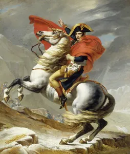 Napoleon Crossing the Grand Saint-Bernard Pass, 20 May 1800, 1802 (oil on canvas) Napoleon Crossing the Grand Saint-Bernard Pass, 20 May 1800, 1802 (oil on canvas)