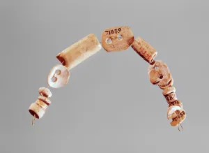 Necklace or bracelet, Seine-Oise-Marne Culture, 2800-2000 BC (bone & limestone) Necklace or bracelet, Seine-Oise-Marne Culture, 2800-2000 BC (bone & limestone)