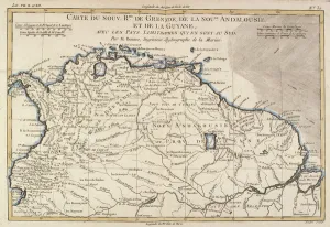 The New Kingdoms of Grenada, New Andalucia and Guyana, from 'Atlas de Toutes The New Kingdoms of Grenada, New Andalucia and Guyana, from 'Atlas de Toutes