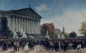 The Palais du Corps Legislatif after the Last Sitting on 4th September 1870 (oil The Palais du Corps Legislatif after the Last Sitting on 4th September 1870 (oil