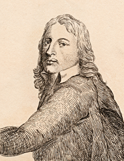 Paulus Potter, illustration from '75 Portraits Of Celebrated Painters From Authentic Paulus Potter, illustration from '75 Portraits Of Celebrated Painters From Authentic