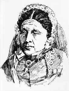 Portrait of Mary Seacole (1805-81) (engraving) (b/w photo) Portrait of Mary Seacole (1805-81) (engraving) (b/w photo)