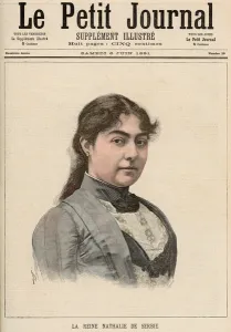 Queen Natalija of Serbia (1859-1941) from 'Le Petit Journal', 6th June 1891 Queen Natalija of Serbia (1859-1941) from 'Le Petit Journal', 6th June 1891
