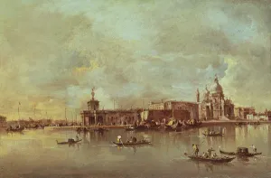 Santa Maria della Salute seen from the mouth of the Grand Canal, Venice (oil on panel) Santa Maria della Salute seen from the mouth of the Grand Canal, Venice (oil on panel)