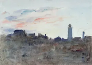 After Sunset, View from the Artist's Window in Morpeth Terrace (watercolour) After Sunset, View from the Artist's Window in Morpeth Terrace (watercolour)