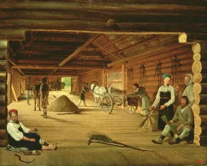 The Threshing Floor, 1821 (oil on canvas) The Threshing Floor, 1821 (oil on canvas)