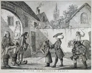 A Tour to Foreign Parts, 1778 (etching) A Tour to Foreign Parts, 1778 (etching)