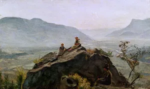 View of the Adige Valley, 1831 (oil on canvas) View of the Adige Valley, 1831 (oil on canvas)