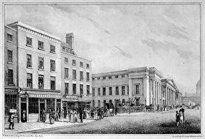 View along Aldersgate Street and St Martin-le-Grand to St Paul's Cathedral, c View along Aldersgate Street and St Martin-le-Grand to St Paul's Cathedral, c