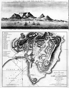 A View of the Cape of Good Hope and A Plan of the Town of the Cape of Good Hope and its Environs A View of the Cape of Good Hope and A Plan of the Town of the Cape of Good Hope and its Environs