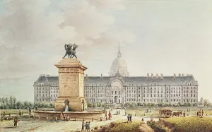 View of the Hotel des Invalides (ink and watercolour on paper) View of the Hotel des Invalides (ink and watercolour on paper)