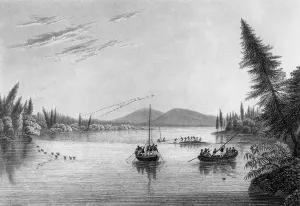View from Morgan's Rocks in Hill River, 1819 (engraving) View from Morgan's Rocks in Hill River, 1819 (engraving)