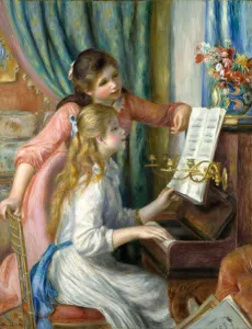 Two Young Girls at the Piano, 1892 (oil on canvas) Two Young Girls at the Piano, 1892 (oil on canvas)