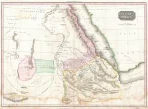 1818, Pinkerton Map of Nubia, Sudan and Abyssinia, John Pinkerton, 1758 – 1826, Scottish 1818, Pinkerton Map of Nubia, Sudan and Abyssinia, John Pinkerton, 1758 – 1826, Scottish