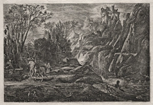 1866 etching titled Une vielle légende included 1866 etching titled Une vielle légende included